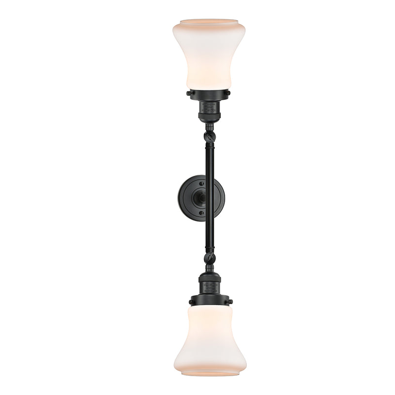 Innovations Lighting Bellmont 2 Light Bath Vanity Light Part Of The Franklin Restoration Collection 208-BK-G191-LED