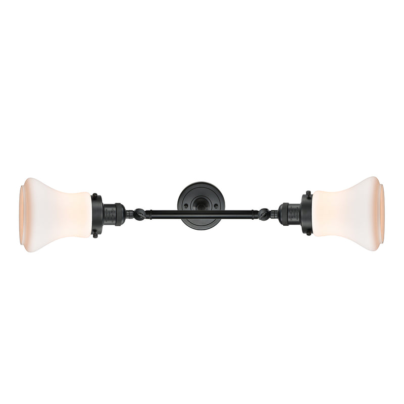 Innovations Lighting Bellmont 2 Light Bath Vanity Light Part Of The Franklin Restoration Collection 208-BK-G191-LED