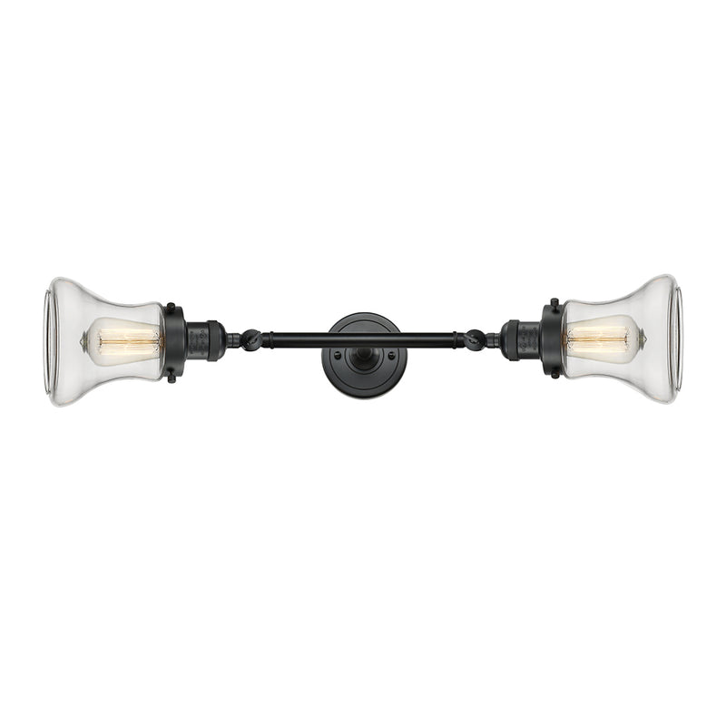 Innovations Lighting Bellmont 2 Light Bath Vanity Light Part Of The Franklin Restoration Collection 208-BK-G192-LED