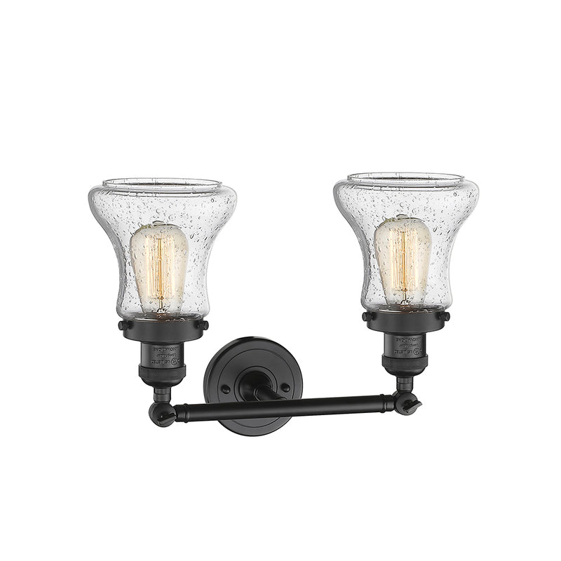 Innovations Lighting Bellmont 2 Light Bath Vanity Light Part Of The Franklin Restoration Collection 208-BK-G194-LED