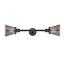 Innovations Lighting Small Cone 2 Light Bath Vanity Light Part Of The Franklin Restoration Collection 208-BK-G63-LED