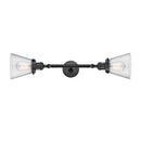 Innovations Lighting Small Cone 2 Light Bath Vanity Light Part Of The Franklin Restoration Collection 208-BK-G64-LED