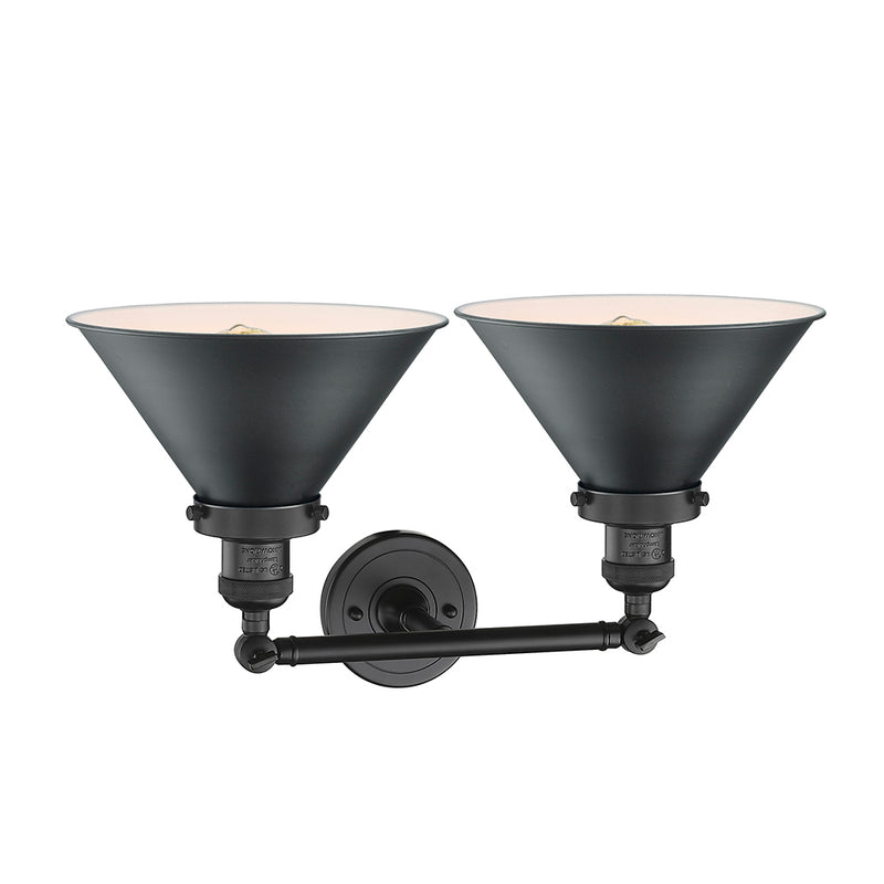 Innovations Lighting Briarcliff 2 Light Bath Vanity Light Part Of The Franklin Restoration Collection 208-BK-M10-BK-LED