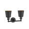 Innovations Lighting Addison 2 Light Bath Vanity Light Part Of The Franklin Restoration Collection 208-BK-M9-BK-LED