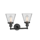 Innovations Lighting Small Cone 2 Light Bath Vanity Light Part Of The Franklin Restoration Collection 208-OB-G62-LED