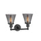 Innovations Lighting Small Cone 2 Light Bath Vanity Light Part Of The Franklin Restoration Collection 208-OB-G63-LED