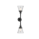 Innovations Lighting Small Cone 2 Light Bath Vanity Light Part Of The Franklin Restoration Collection 208-OB-G64-LED