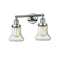 Bellmont Bath Vanity Light shown in the Polished Chrome finish with a Seedy shade