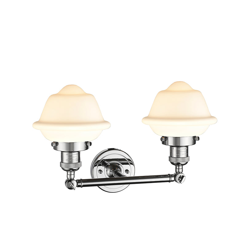 Innovations Lighting Small Oxford 2 Light Bath Vanity Light Part Of The Franklin Restoration Collection 208-PC-G531-LED