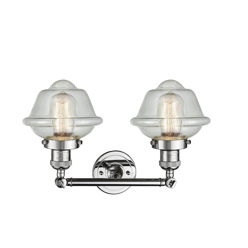 Innovations Lighting Small Oxford 2 Light Bath Vanity Light Part Of The Franklin Restoration Collection 208-PC-G534-LED