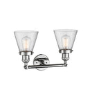 Innovations Lighting Small Cone 2 Light Bath Vanity Light Part Of The Franklin Restoration Collection 208-PC-G64-LED