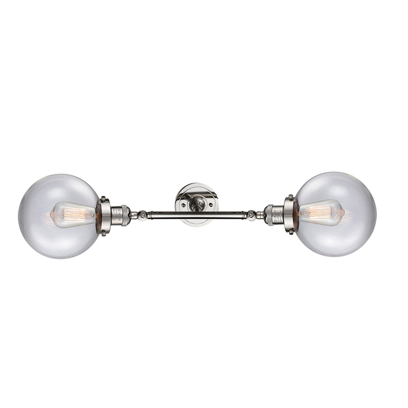 Innovations Lighting Beacon 2 Light 19" Bath Vanity Light 208-PN-G202-8-LED