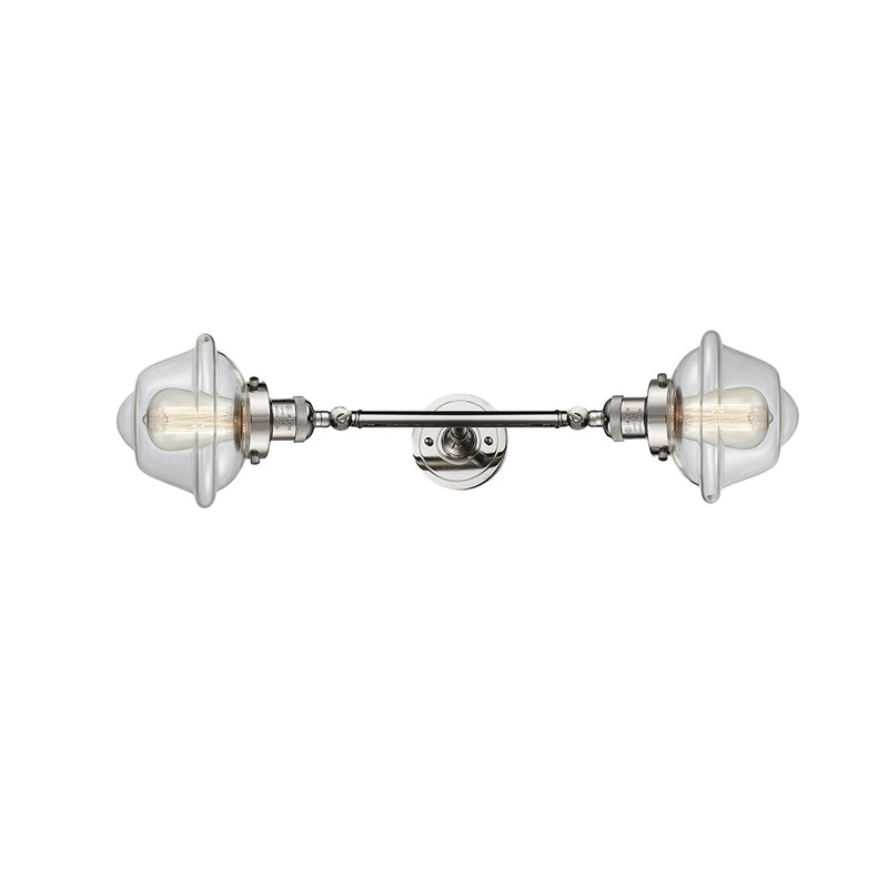 Innovations Lighting Small Oxford 2 Light Bath Vanity Light Part Of The Franklin Restoration Collection 208-PN-G532-LED