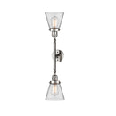 Innovations Lighting Small Cone 2 Light Bath Vanity Light Part Of The Franklin Restoration Collection 208-PN-G62-LED