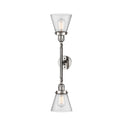 Innovations Lighting Small Cone 2 Light Bath Vanity Light Part Of The Franklin Restoration Collection 208-PN-G64-LED