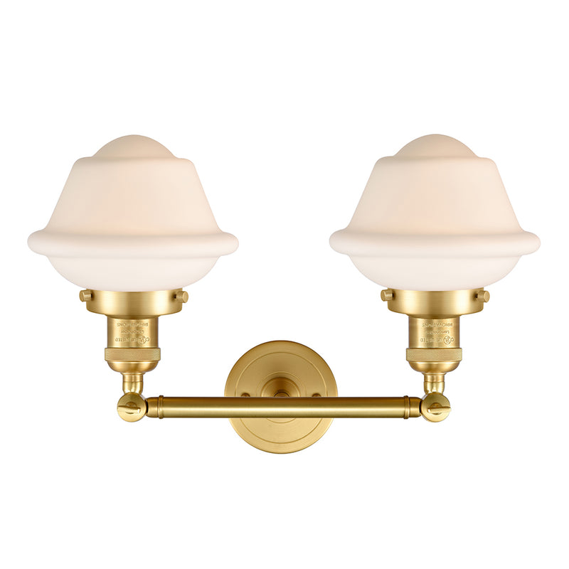 Innovations Lighting Small Oxford 2 Light Bath Vanity Light Part Of The Franklin Restoration Collection 208-SG-G531-LED