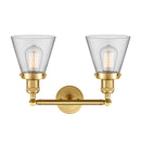 Innovations Lighting Small Cone 2 Light Bath Vanity Light Part Of The Franklin Restoration Collection 208-SG-G62-LED