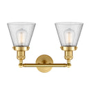 Innovations Lighting Small Cone 2 Light Bath Vanity Light Part Of The Franklin Restoration Collection 208-SG-G64-LED