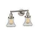 Bellmont Bath Vanity Light shown in the Brushed Satin Nickel finish with a Seedy shade