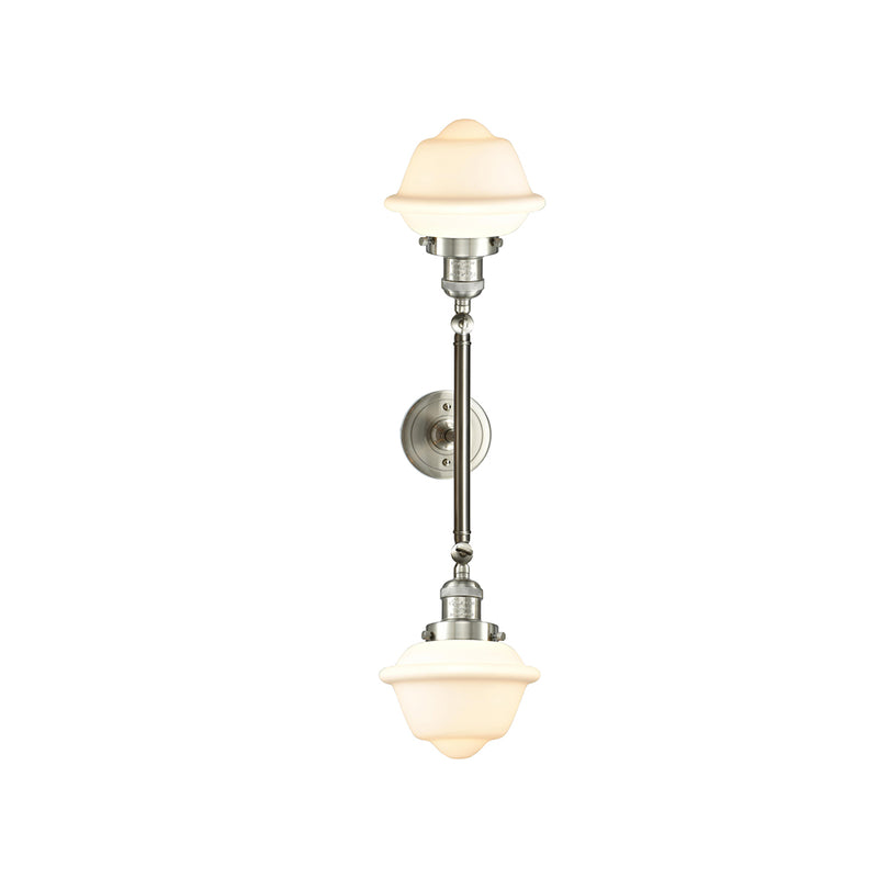 Innovations Lighting Small Oxford 2 Light Bath Vanity Light Part Of The Franklin Restoration Collection 208-SN-G531-LED