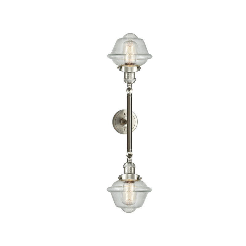 Innovations Lighting Small Oxford 2 Light Bath Vanity Light Part Of The Franklin Restoration Collection 208-SN-G534-LED