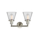 Innovations Lighting Small Cone 2 Light Bath Vanity Light Part Of The Franklin Restoration Collection 208-SN-G62-LED