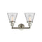 Innovations Lighting Small Cone 2 Light Bath Vanity Light Part Of The Franklin Restoration Collection 208-SN-G62-LED