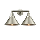 Briarcliff Bath Vanity Light shown in the Brushed Satin Nickel finish with a Brushed Satin Nickel shade