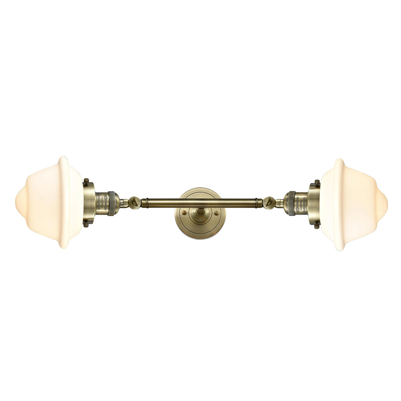 Innovations Lighting Small Oxford 2 Light Bath Vanity Light Part Of The Franklin Restoration Collection 208L-AB-G531-LED