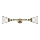 Innovations Lighting Small Cone 2 Light Bath Vanity Light Part Of The Franklin Restoration Collection 208L-AB-G64-LED