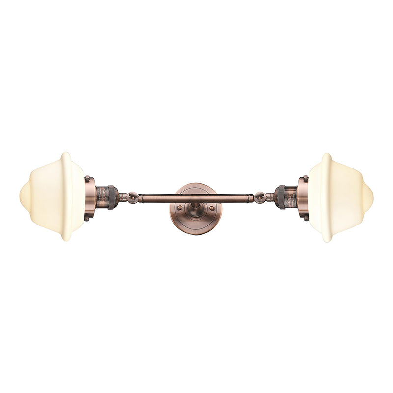 Innovations Lighting Small Oxford 2 Light Bath Vanity Light Part Of The Franklin Restoration Collection 208L-AC-G531-LED