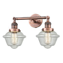 Innovations Lighting Small Oxford 2 Light Bath Vanity Light Part Of The Franklin Restoration Collection 208L-AC-G534-LED