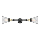 Innovations Lighting Small Cone 2 Light Bath Vanity Light Part Of The Franklin Restoration Collection 208L-BAB-G62-LED