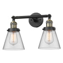 Innovations Lighting Small Cone 2 Light Bath Vanity Light Part Of The Franklin Restoration Collection 208L-BAB-G62-LED