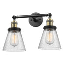 Innovations Lighting Small Cone 2 Light Bath Vanity Light Part Of The Franklin Restoration Collection 208L-BAB-G64-LED