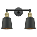 Innovations Lighting Addison 2 Light Bath Vanity Light Part Of The Franklin Restoration Collection 208L-BAB-M9-BK-LED