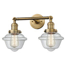 Innovations Lighting Small Oxford 2 Light Bath Vanity Light Part Of The Franklin Restoration Collection 208L-BB-G532-LED