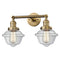 Innovations Lighting Small Oxford 2 Light Bath Vanity Light Part Of The Franklin Restoration Collection 208L-BB-G532-LED