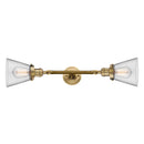 Innovations Lighting Small Cone 2 Light Bath Vanity Light Part Of The Franklin Restoration Collection 208L-BB-G62-LED