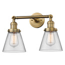 Innovations Lighting Small Cone 2 Light Bath Vanity Light Part Of The Franklin Restoration Collection 208L-BB-G62-LED