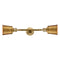 Addison Bath Vanity Light shown in the Brushed Brass finish with a Brushed Brass shade