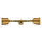 Addison Bath Vanity Light shown in the Brushed Brass finish with a Brushed Brass shade