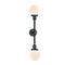 Beacon Bath Vanity Light shown in the Matte Black finish with a Matte White shade