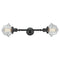 Innovations Lighting Small Oxford 2 Light Bath Vanity Light Part Of The Franklin Restoration Collection 208L-BK-G532-LED