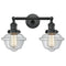 Innovations Lighting Small Oxford 2 Light Bath Vanity Light Part Of The Franklin Restoration Collection 208L-BK-G532-LED