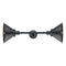 Briarcliff Bath Vanity Light shown in the Matte Black finish with a Matte Black shade