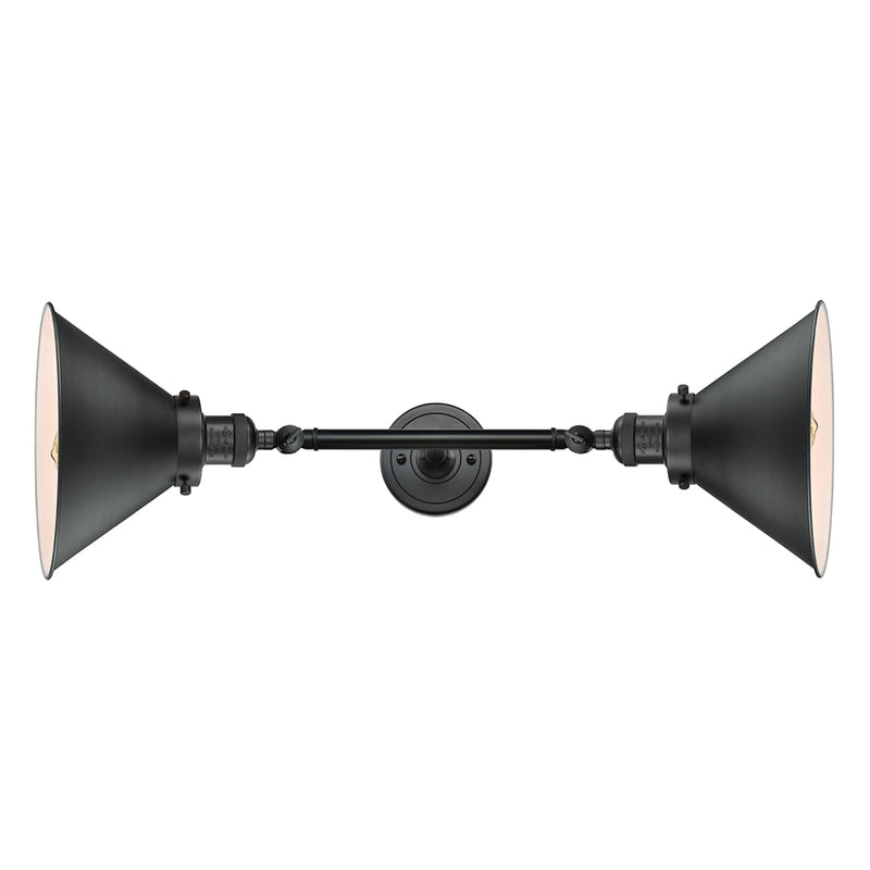 Innovations Lighting Briarcliff 2 Light Bath Vanity Light Part Of The Franklin Restoration Collection 208L-BK-M10-BK-LED