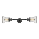 Bellmont Bath Vanity Light shown in the Oil Rubbed Bronze finish with a Clear shade