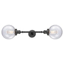 Beacon Bath Vanity Light shown in the Oil Rubbed Bronze finish with a Seedy shade