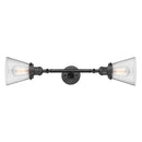 Innovations Lighting Small Cone 2 Light Bath Vanity Light Part Of The Franklin Restoration Collection 208L-OB-G64-LED